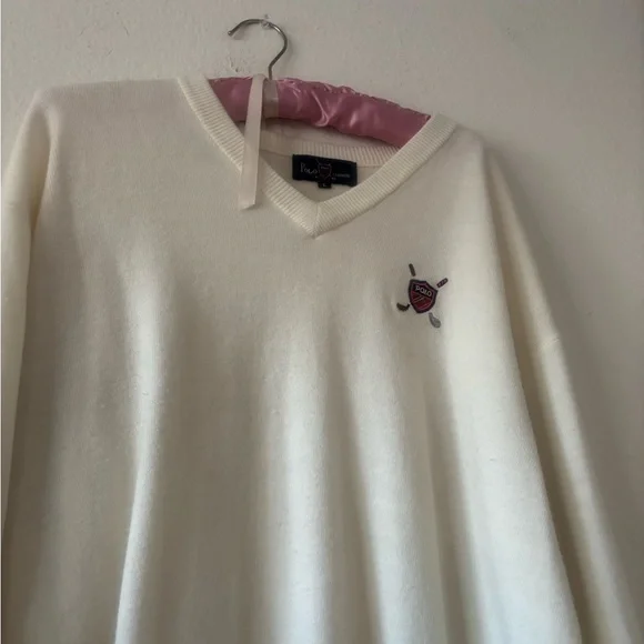 Vintage Polo Cashmere pullover offwhite color - Picture 2 of 2